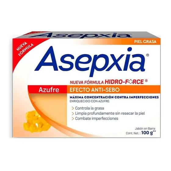 Asepxia Jabón Azufre 100g