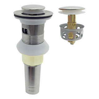Metal Desague Tapon Contra Push P Lavabo Baño Or Washbasin Metal Desague Tapon Contra Push P Lavabo Baño Or Washbasin