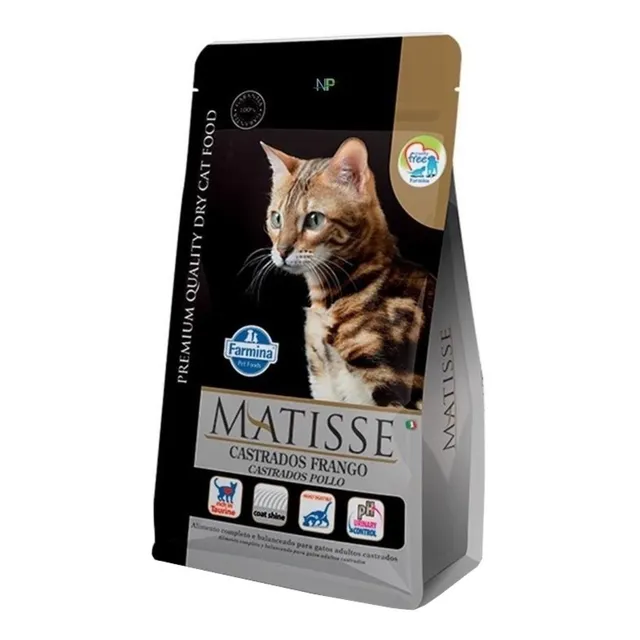 Alimento Matisse Premium Quality Castrados para gato adulto todos los tamaños sabor pollo de 7.5 kg