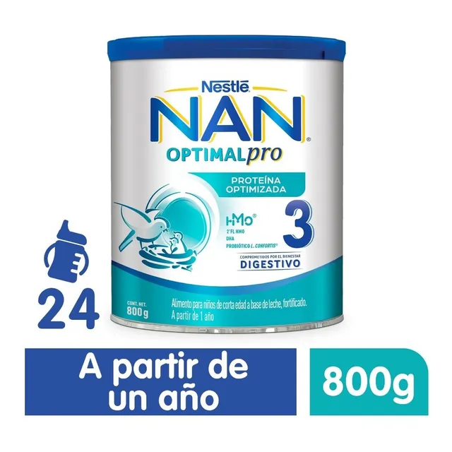 Alimento Para Niños Nestle Nan 3 Optimal Pro Digestivo 800gr