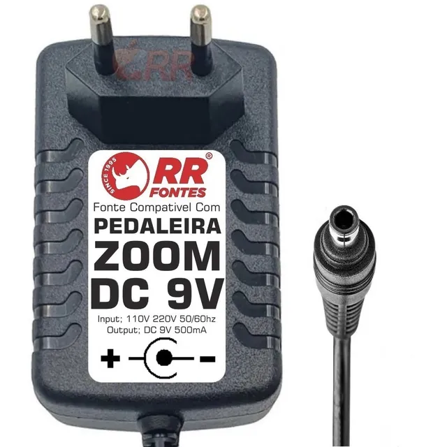 Fonte 9v 500ma Pedal Pedaleira Zoom G3 G3n G3x G3xn G5 Ad-16