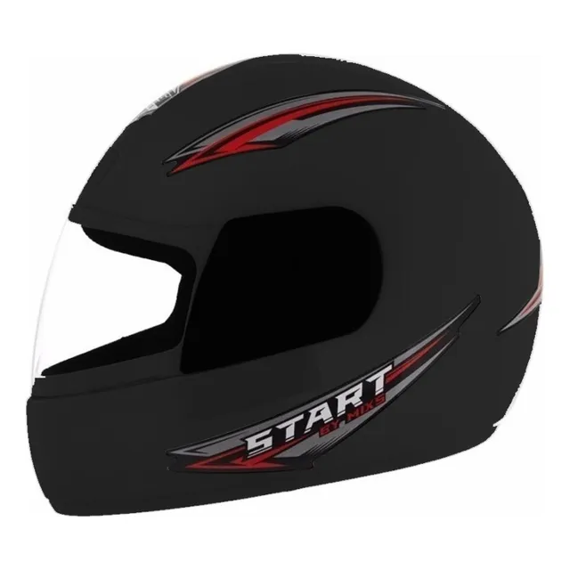Casco Cascos Integral Para Moto Aprobado Mixs Start Fama