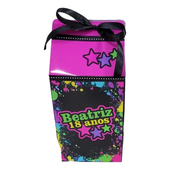 35 Caixinhas Milk Balada Tipo Neon