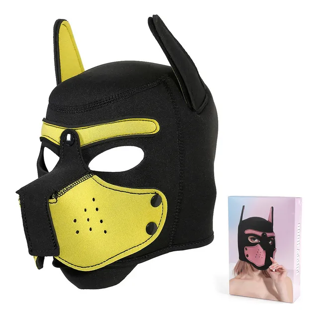 Máscara De Cabeza De Perro Party Pet Puppy Role Play 