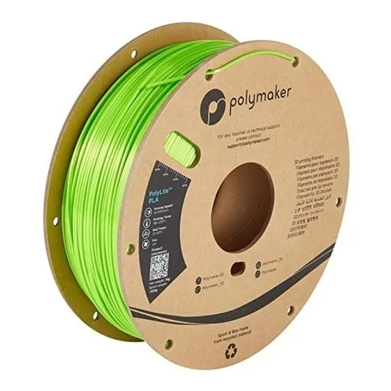 Filamento Impresion 3d Polymaker Polylite Pla Silk Verde 