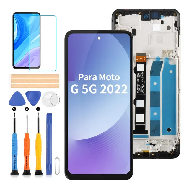 Compatível Para Moto G 5g 2022 Touch Screen Com Moldura