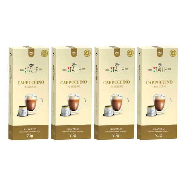 Kit 40 Capsulas Cappuccino Tradicional Nespresso/cafe Italle