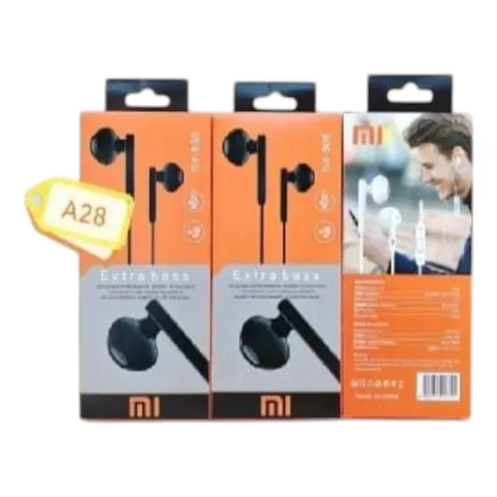 Audifonos De Cable Blanco Y Negro Sy-808  A28 Mi Xiaomi