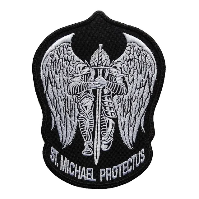 Parche Bordado St Michael Protectus  Angel San Miguel Espada