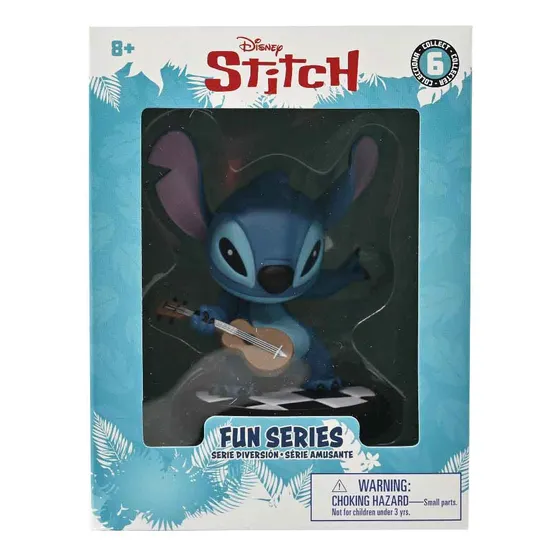 Boneco Stitch Guitarrista De 8cm - Yume Hero Box