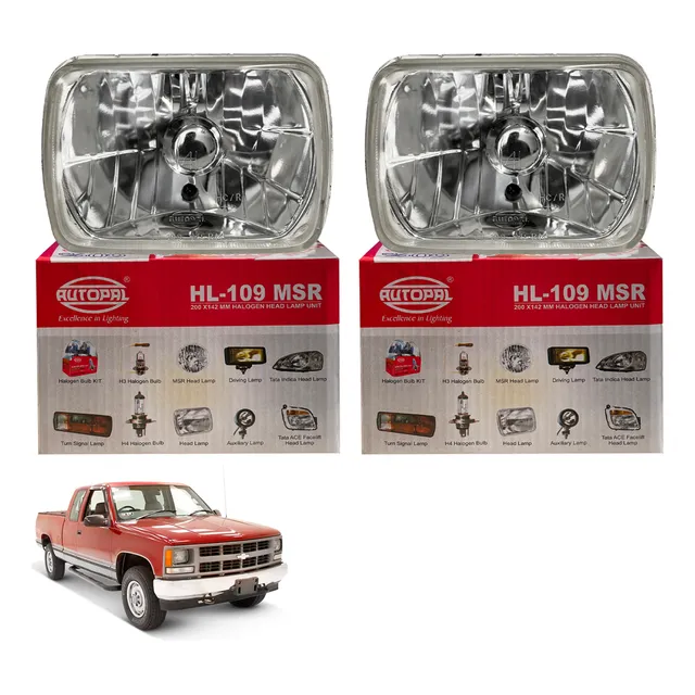 Fara Pantalla Punta Diamante Cuadrada Chevrolet Cheyenne H4