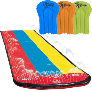 Wham-o Slip N Slide Triple Slip And Slide Com 3 Bodyboars... Wham-o Slip N Slide Triple Slip And Slide Com 3 Bodyboars...