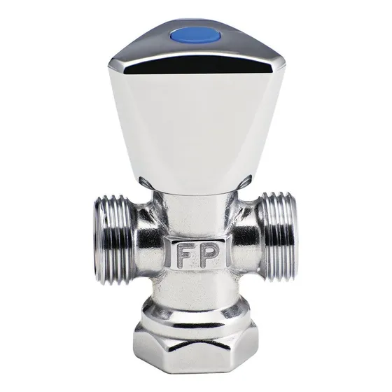 Llave De Arresto Doble Fundicion Pacifico 1/2 X 1/2  
