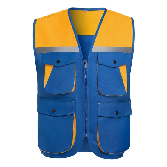 Chaleco Poplin Uniforme Con Múltiples Bolsillos