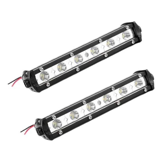 Par Barras Led 6 Pulgadas 6 Led Luz Blanca Fija 18w Moto 4x4