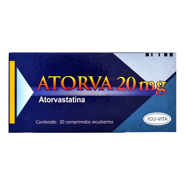 Atorva 20mg X 30 Comprimidos Atorvastatina