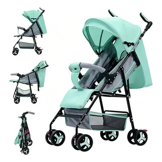 Carrinho De Bebê Passeio Portátil Compacto Alumínio Viagem