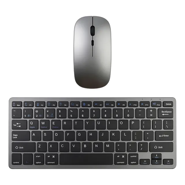 Combo Teclado Inalambrico Mouse Portatil Celular Tablet Pc