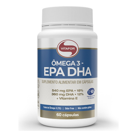 Omega 3 Epa E Dha Vitafor 60 Capsulas - Original Selo Ifos Omega 3 Epa E Dha Vitafor 60 Capsulas - Original Selo Ifos