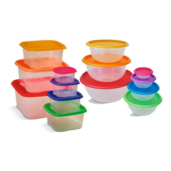 Set 14 Recipientes Hermeticos  Plastico Vianda Colombraro
