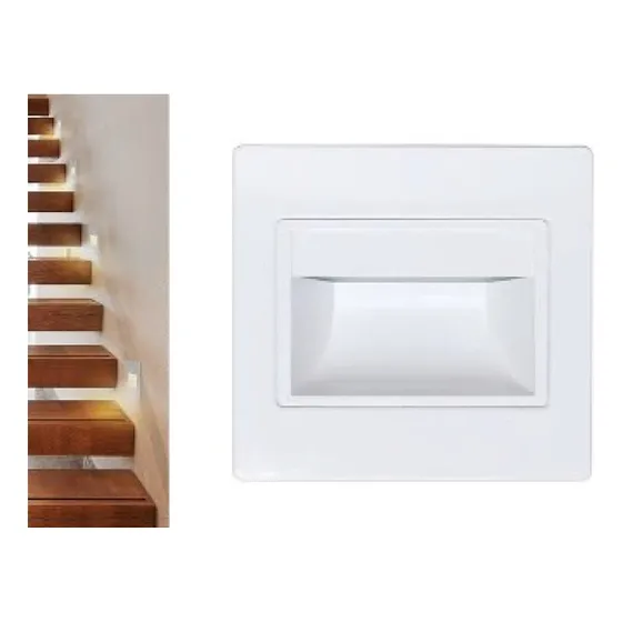 Lampara Led Para Empotrar En Pared Y Escalera. Luz Calida
