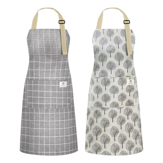 U Chef Set De 2 Delantales De Cocina Ajustabl Con Bolsillos U Chef Set De 2 Delantales De Cocina Ajustabl Con Bolsillos