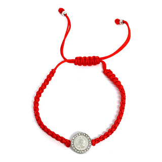 Pulsera Acero Inoxidable Plateado Hilo San Benito Con Piedra Pulsera Acero Inoxidable Plateado Hilo San Benito Con Piedra
