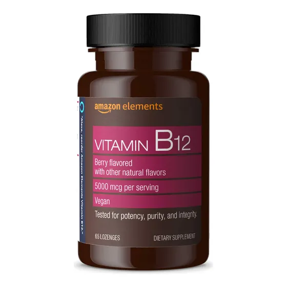 Suplemento Amazon Elements De Vitamina B12 Y Metilcobalamina