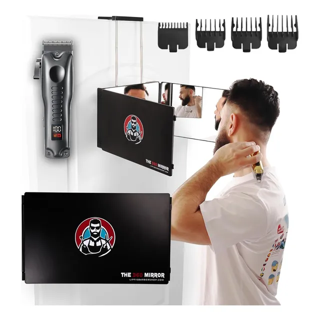 Espejo De 360 Grados Cortar Pelo  Altura Ajustable G...