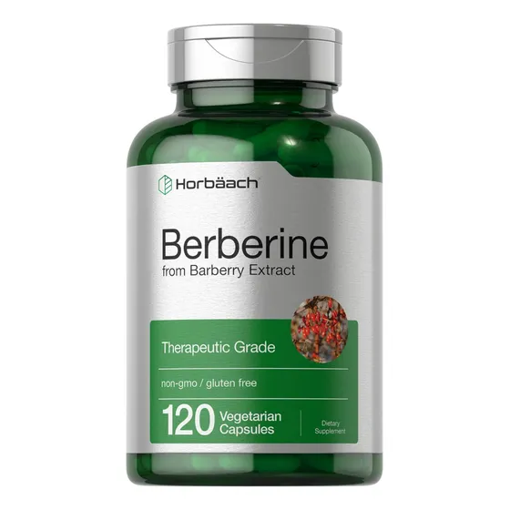 Suplemento Berberina 500 Mg 120 Cápsulas Horbaach