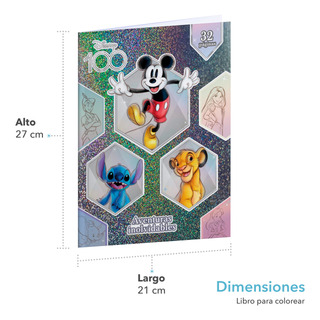 Libro Para Colorear Disney Metalizado Holografico 32 Pgs Libro Para Colorear Disney Metalizado Holografico 32 Pgs