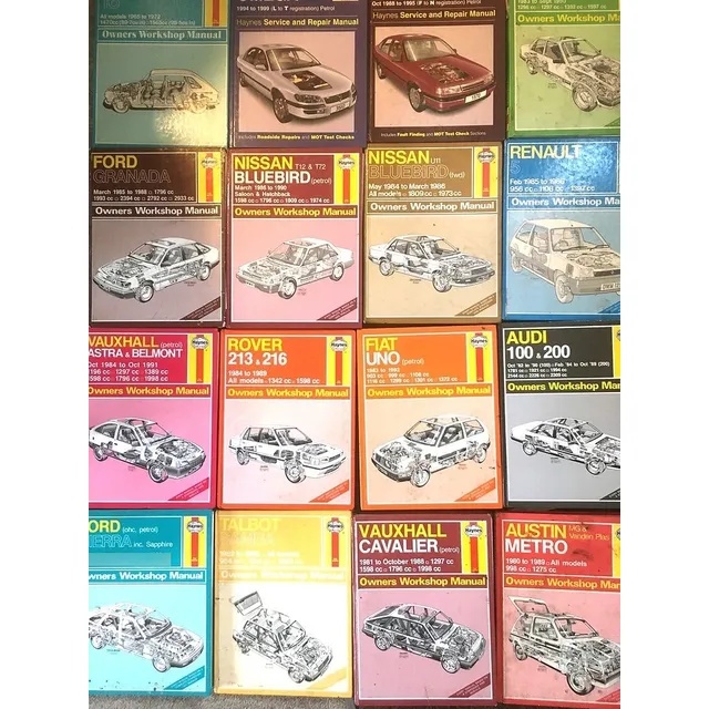 Haynes Manual Taller Diagrama Electricos Mecánica Reparación