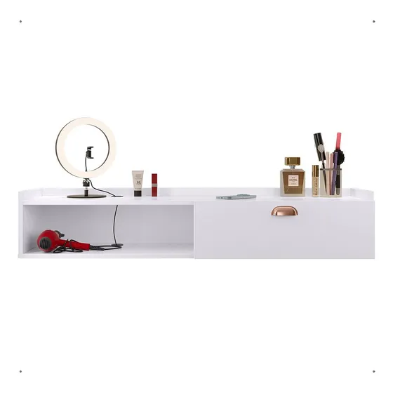 Penteadeira Aérea Minimalista Mesa Maquiagem Moderna Quarto