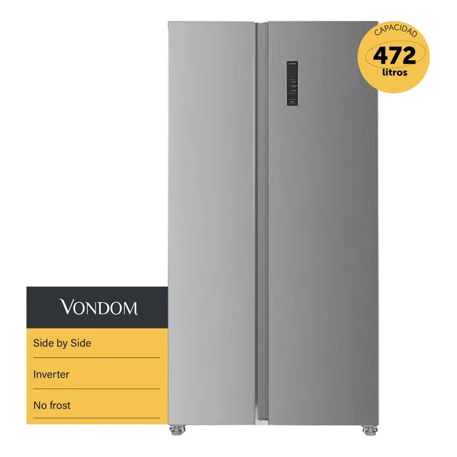 Heladera Inverter No Frost Vondom - Acero Inoxidable 472 L