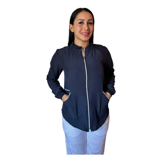 Chamarra Quirurgica Cubrepolvo Strech Para Mujer Areflejante