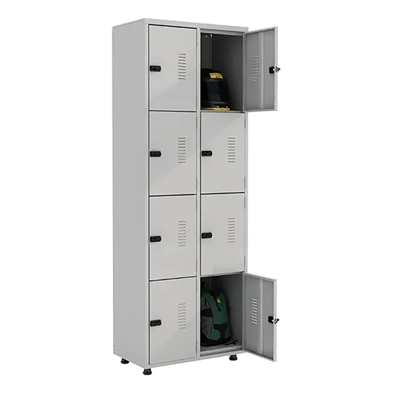 Armário Roupeiro Aço 8 Portas Academia Guarda Volume Ea702 C