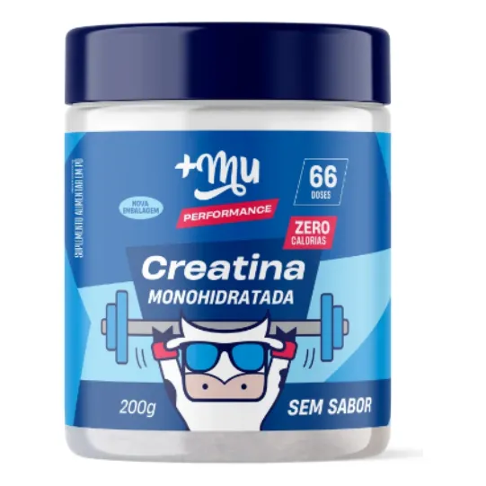 Creatina Pura Monohidratada Muke Sem Sabor 200g Mais Mu