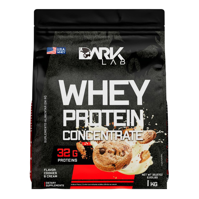 Whey Protein Concentrado 1kg Cookies & Cream Dark Lab Whey Protein Concentrado 1kg Cookies & Cream Dark Lab
