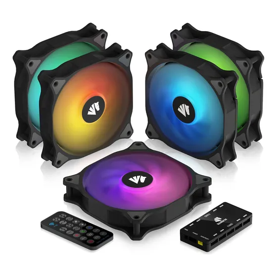 5 Coolers Argb Asiahorse Wd-001 Con Controladora 
