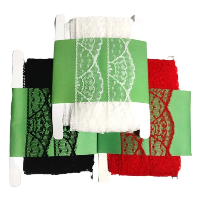 Puntilla/encaje 4 Cm Ancho. Paquete X 20 Mts.  Colores