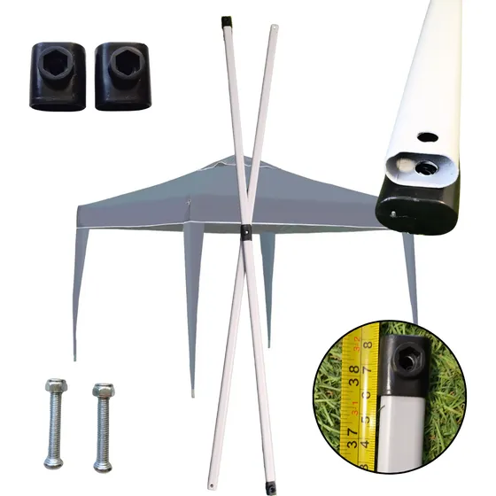 Haste 1x Retangular Ovalada Reposição Tenda Gazebo 3x3