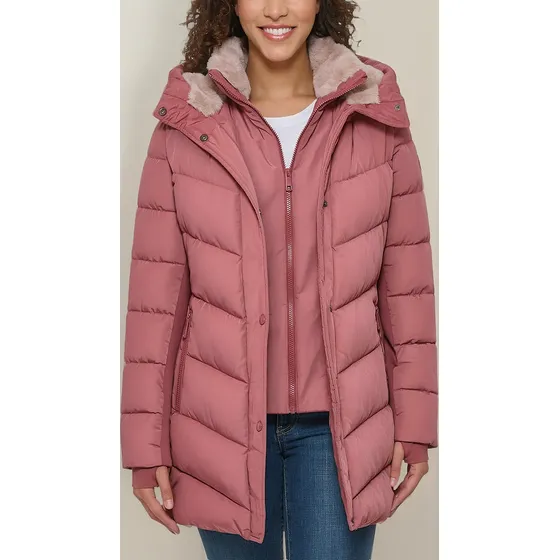 Chamarra Mujer Parka Puffer Andrew Marc Termica Original