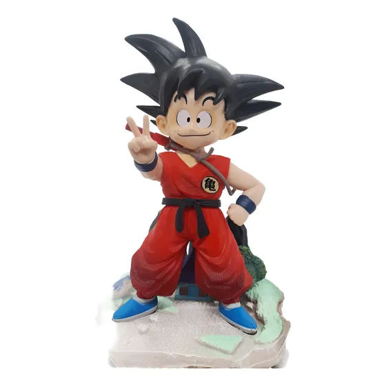Figura Dragon Ball Goku Niño 19 Cm Saludando Muñeco