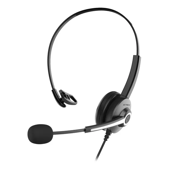 Audifonos Acteck Centric Pro HN620 Usb A Color Negro