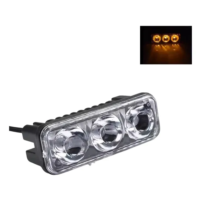 Foco Luz Led Fijo Estrobo Universal Motos Autos 12v