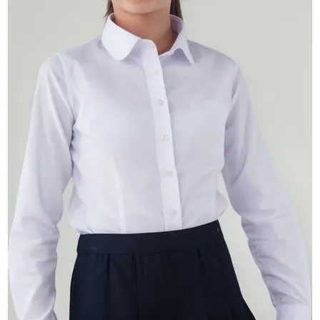 Blusa Colegio Niña Clásica Blanca