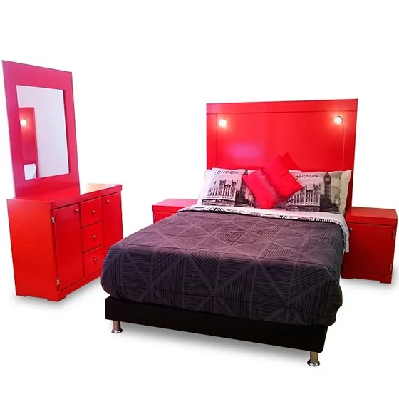 Recamara Japón Minimalista Matrimonial Buros Cabecera