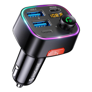 Transmisor Fm Bluetooth 5.4 Para Coche Con Pantalla Led Transmisor Fm Bluetooth 5.4 Para Coche Con Pantalla Led