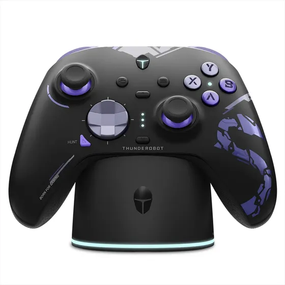 Gamepad Control Gamer Inalámbrico Bluetooth Thunderobot G80 Con Carga RGB Base Optical Micro interruptor Botón ABXY Swappable Joystick Hall Gatillos Bumper Trigger para Pc Nintendo Switch Controles Tv