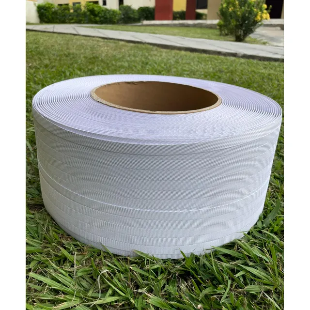 Bobina Fleje Plástico De Polipropileno Blanco 1/2 X 0.80